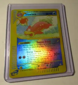 Pokemon TCG Aquapolis Slowbro 33/147 Reverse Holo Card 2002 Played Vintage RARE - Image 1