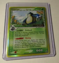 Pokemon Dragon Frontiers Snorlax 10/101 Stamped Reverse Holo Card 2006 Played - Image 1