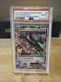 Pokemon 2021 Celebrations Classic Collection Mega Rayquaza EX Card 76/108 PSA 10 - Image 1
