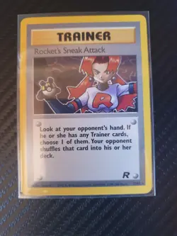 Pokemon TCG Rocket's Sneak Attack Team Rocket 72/82 Regular Rare Card - Image 1