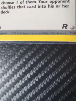 Pokemon TCG Rocket's Sneak Attack Team Rocket 72/82 Regular Rare Card - Image 3