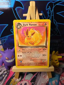 Pokemon Dark Flareon TCG Team Rocket Card 35/82 Regular Vintage Wotc - Image 1