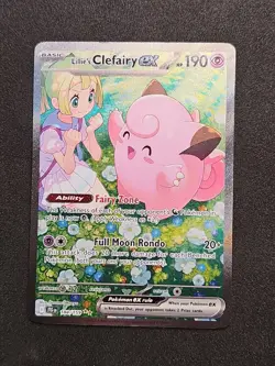 Lillie's Clefairy EX 184/159 SV09 Journey Together SIR Pokemon TCG Card NM+ - Image 1