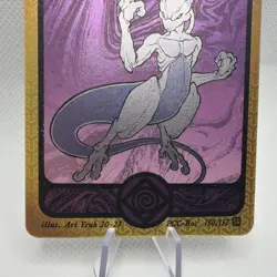 Pokai Gaku Mewtwo Card 150/152 Super Rare with Custom Fan Art - Image 4