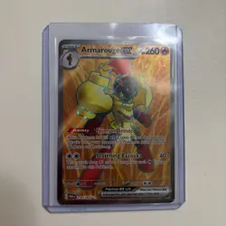 Pokemon TCG Armarouge EX Paradox Rift Holo Ultra Rare Card 218/182 NM Condition - Image 1