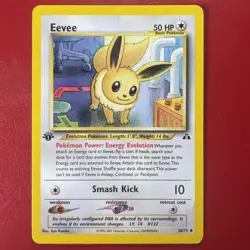 Eevee 38/75 Neo Discovery Regular First Edition Pokemon Card - Image 1