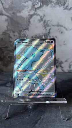 Pokemon Card Mew Ex 216/091 Paldean Fates Shiny Ultra Rare Full Art Near Mint UK - Image 2