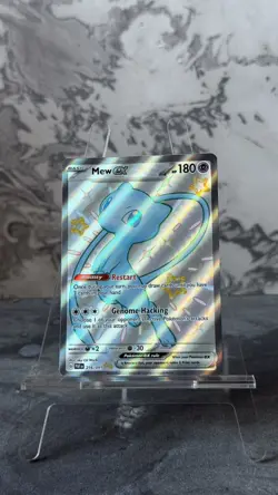 Pokemon Card Mew Ex 216/091 Paldean Fates Shiny Ultra Rare Full Art Near Mint UK - Image 3