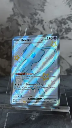 Pokemon Card Mew Ex 216/091 Paldean Fates Shiny Ultra Rare Full Art Near Mint UK - Image 5