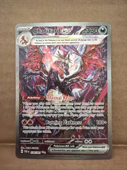 Pokemon TCG Charizard EX Paldean Fates Holo Card 234/091 (ding Right Corner) - Image 1