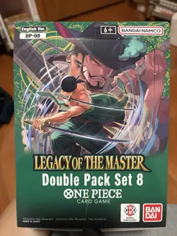 One Piece Card Game Double Pack Set Volume 8 Display Factory Sealed DP-08 - Image 1