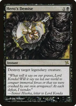 Magic The Gathering MTG HERO'S DEMISE Betrayers of Kamigawa NM Near Mint - Image 1