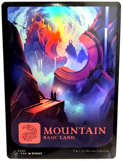 Mtg Full Art Foil Mountain LCI 0290 Magic the Gathering Ixalan Wizards - Image 1