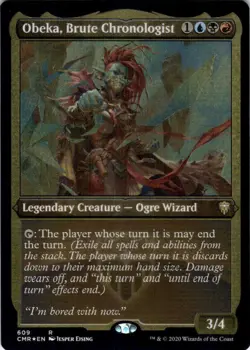 MTG Obeka, Brute Chronologist (Etched) (609) | NM Foil | Commander Legends {CMR} - Image 2