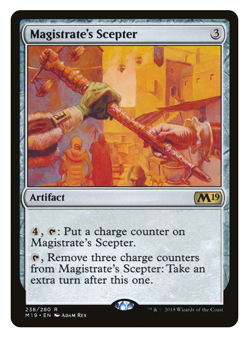 MTG - Magistrate's Sceptre - Rare Artifact - Magic Core Set 2019 (M19) - M/NM - Image 1