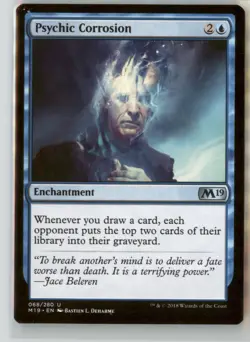 Psychic Corrosion - Magic 2019 (M19) #068 - Uncommon Regular - LP - MTG - Fr Sh - Image 1