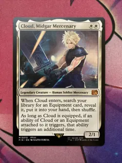 Cloud, Midgar Mercenary 10 Final Fantasy Regular Mythic Magic The Gathering FIN - Image 1