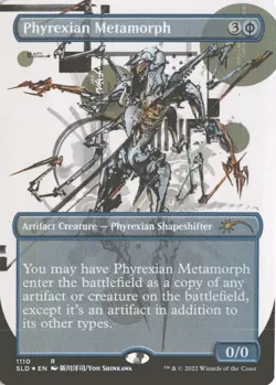 MTG Phyrexian Metamorph (1110) *Foil* Borderless Secret Lair Yoji Shinkawa MT/NM - Image 1