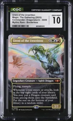 URENI of UNWRITTEN, Borderless, Magic-Dragonstorm CMDR, CGC 10 GEM MINT, NICE! - Image 1