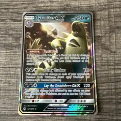 Pokemon TCG - SM Lost Thunder Tyranitar GX 121/214 - Near Mint - Image 1