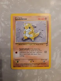 Pokemon TCG Sandshrew Base Set 2 91/130 Regular Unlimited Common- Near Mint - Image 1