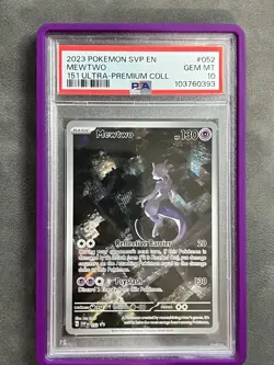MEWTWO POKEMON SVP 052 2023 SCARLET&VIOLET PROMOS / 151 UPC - ENGLISH PSA 10 - Image 1