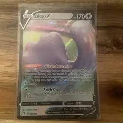Ditto V 050/072 Holo SWSH: Shining Fates Ultra Rare Pokemon TCG - Image 1