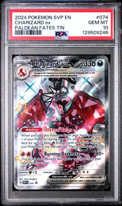 PSA 10 Charizard EX #074 Pokemon SVP Black Star Promos English 2024 - Image 1