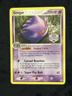 Pokemon Gengar Gym Challenge World's Qualifier Stamped 5/92 2006 Legend Maker - Image 1