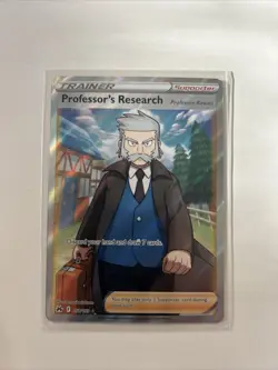 Professor's Research Rowan 150/159 SWSH Crown Zenith Pokemon TCG NM/M Condition - Image 1