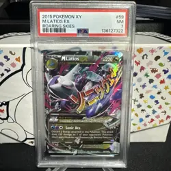 2015 Pokemon Xy Roaring Skies M Latios EX #59 PSA 7 - Image 1
