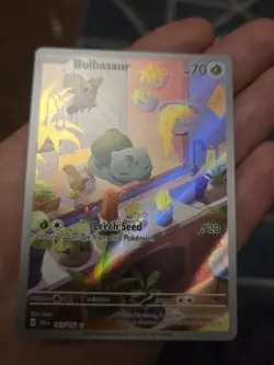 Bulbasaur 143/142 Illustration Rare Stellar Crown Pokemon Near Mint - Image 3
