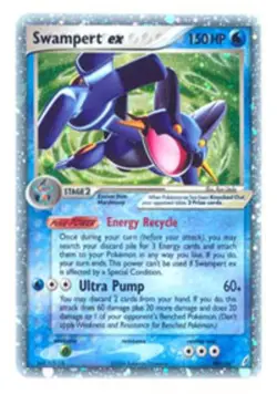 Ex: Crystal Guardians Swampert EX - 98/100 - Rare Holo EX x1 Light Play Pokemon - Image 1