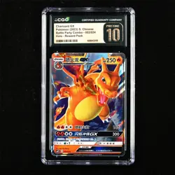 CGC 10 PRISTINE 2023 Pokemon CHN Battle Party Combo Holo Charizard GX 002/024 - Image 1