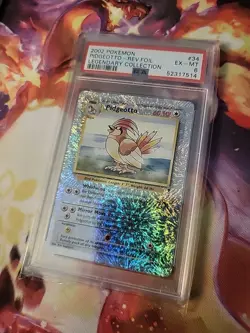 2002 POKEMON LEGENDARY COLLECTION #34 PIDGEOTTO-REVERSE FOIL PSA 6 - Image 2