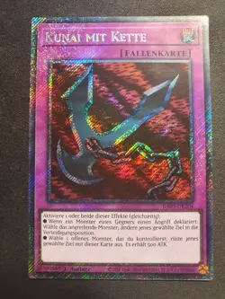Yu-Gi-Oh! RA03-DE204 Kunai mit Kette Platinum Secret Rare NM 1st - Image 1