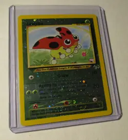 Pokemon TCG Southern Islands Ledyba 7/18 Reverse Holo Card 2001 Played Vintage - Image 1