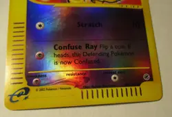 Pokemon TCG Expedition Base Set Abra 93/165 Reverse Holo Card 2002 Played - Image 5