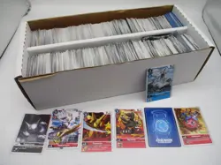 DIGIMON CCG MASSIVE LOT BOX HUNDREDS OF CARDS PRE-OWNED MINOR WEAR - Image 1