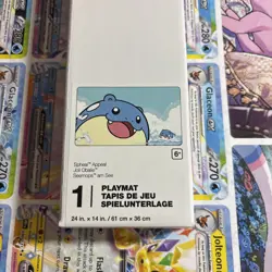 New Pokemon Center Exclusive TCG Card Game Spheal Appeal Playmat Play Mat - Image 1