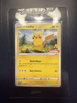 Pokemon TCG Indomaret Pikachu Stamp 240/S-p Exclusive Indonesian Promo Card MINT - Image 3