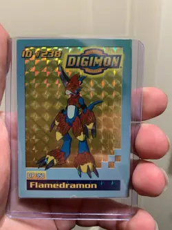 Flamedramon ID #238 DP 350 Digimon Card Toy Exclusive Promo Bandai 2000 MP - Image 1