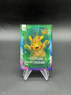 Nightmare Before Christmas Holo Pikachu Cosplay Set 2025 Pokemon Chase Card 116 - Image 1