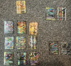 14 Pokemon Cards Lot-6 EX, 6 Mega EX, 2 GX | 10 Full Art|Raw|Collectr Value $725 - Image 2