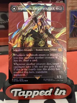 MTG FF Magic The Gathering Sephiroth (Borderless) Surge Foil -English - Image 2