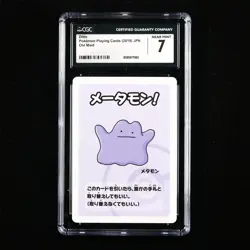 CGC 7 NEAR MINT 2019 Pokemon Playing Cards JPN Old Maid Ditto - Image 1
