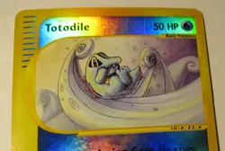 Pokemon TCG Expedition Base Set Totodile 135/165 Reverse Holo Card 2002 Played - Image 4