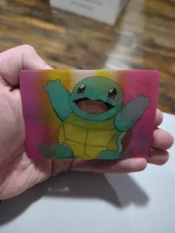 1998 Pokemon Video Pioneer Lenticular Squirtle Viz Promo Card Pika-0023D NM - Image 1