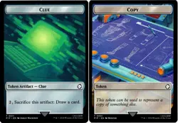 1x MTG - Clue \ Copy Token #11/01 - Universe Beyond: FALLOUT - Image 1
