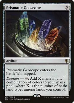 1x - Prismatic Geoscope - #55 - Commander 2016 - NM MTG - Image 1